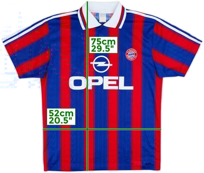 1995-97 Bayern Munich Squad Signed Home Shirt - 7/10 - (M)