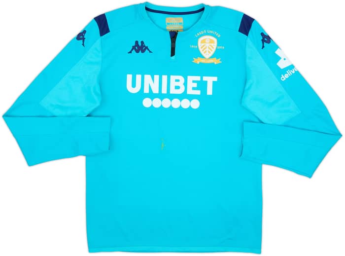 2019-20 Leeds United Kappa 1/4 Zip Drill Top - 5/10 - (M)