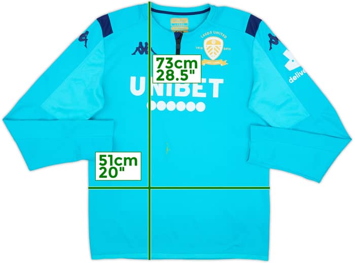 2019-20 Leeds United Kappa 1/4 Zip Drill Top - 5/10 - (M)