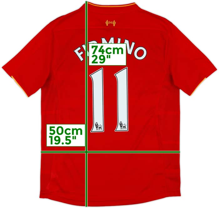 2016-17 Liverpool Home Shirt Firmino #11 - 7/10 - (S)