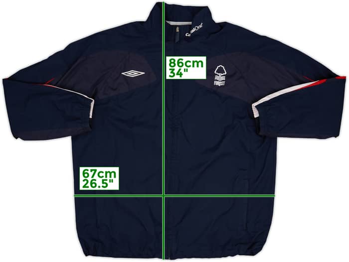 2007-09 Nottingham Forest Umbro Track Jacket - 8/10 - (XXL)