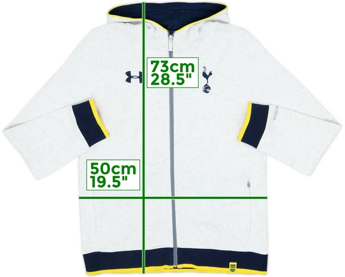 2014-15 Tottenham Under Armour Hooded Track Jacket - 8/10 - (XL.Boys)