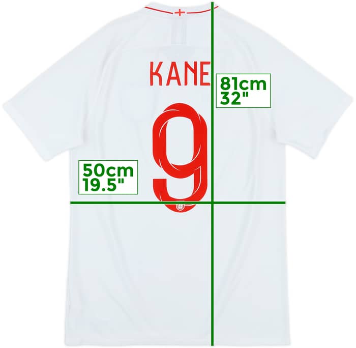 2018-19 England Home Shirt Kane #9 - 5/10 - (L)