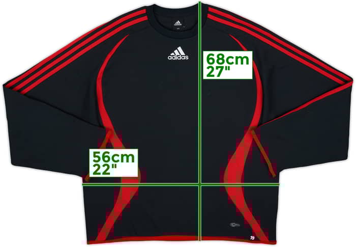 2006-07 AC Milan adidas Sweat Top - 6/10 - (XL)