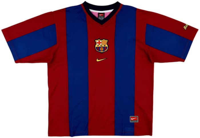 1998-00 Barcelona Basic Home Shirt Rivaldo #11 - 8/10 - (M)