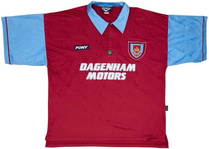 1995-97 West Ham Centenary Home Shirt Ferdinand #27 - 9/10 - (XXL)