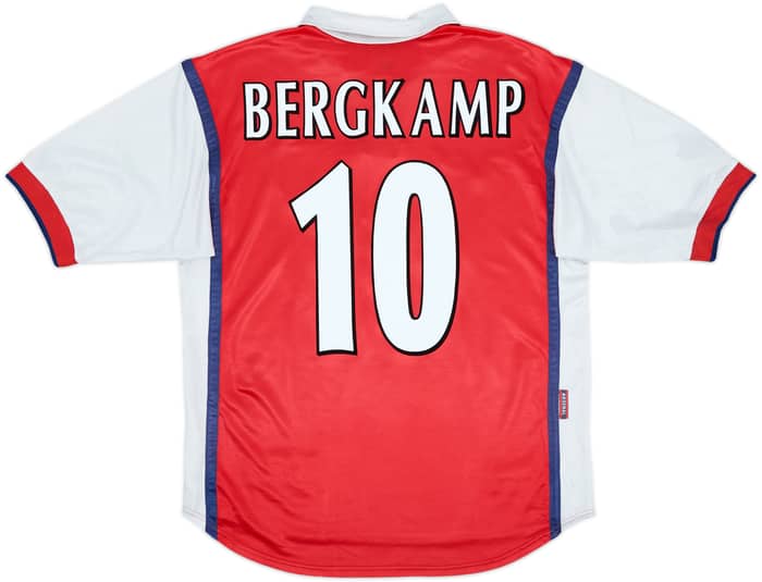 1998-99 Arsenal Home Shirt Bergkamp #10 - 5/10 - (S)