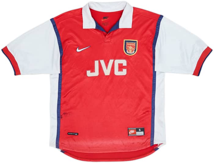 1998-99 Arsenal Home Shirt Bergkamp #10 - 5/10 - (S)