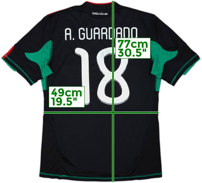 2010-11 Mexico Away Shirt A. Guardardo #18 - 5/10 - (M)
