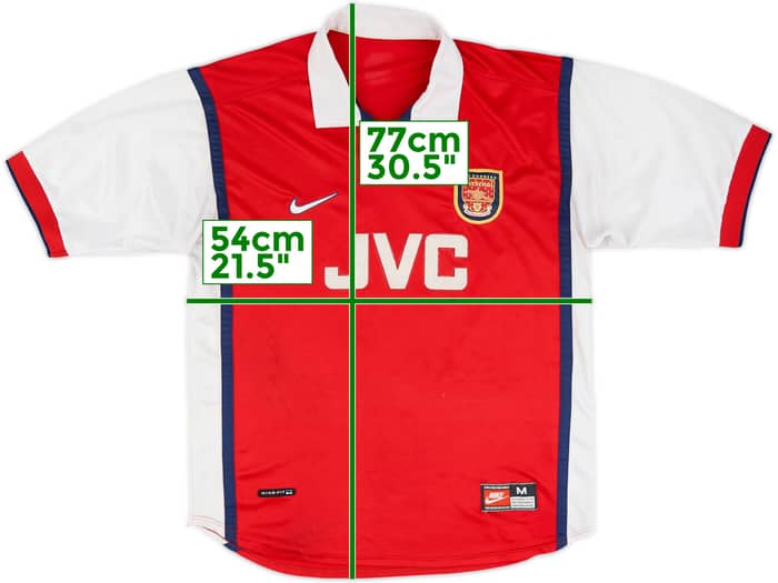 1998-99 Arsenal Home Shirt - 3/10 - (M)