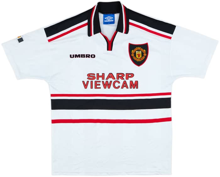 1997-99 Manchester United Away Shirt Beckham #7 - 9/10 - (L)