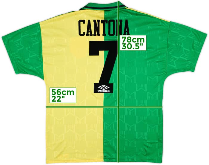 1992-94 Manchester United Third Shirt Cantona #7 - 8/10 - (L)