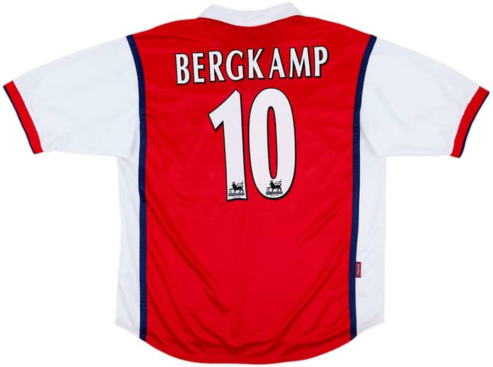 1998-99 Arsenal Home Shirt Bergkamp #10 - 8/10 - (XL)