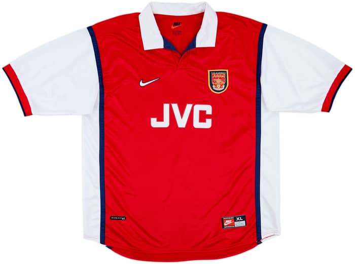 1998-99 Arsenal Home Shirt Bergkamp #10 - 8/10 - (XL)