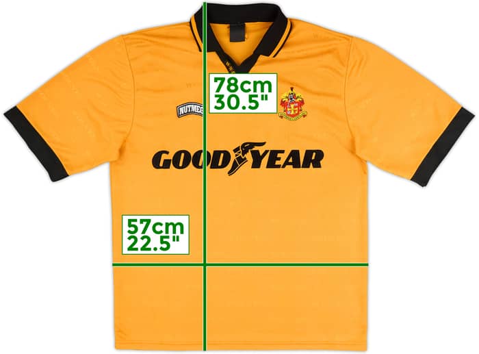1995-96 Wolves Home Shirt - 8/10 - (L)