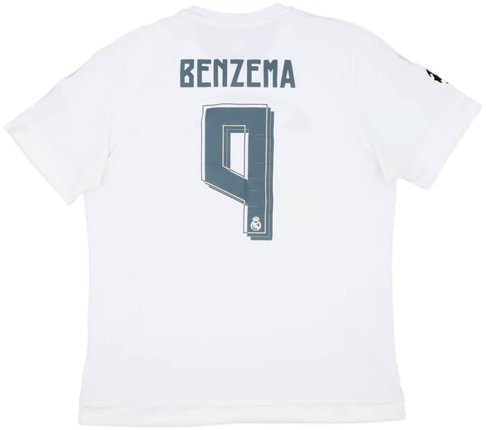 2015-16 Real Madrid Home Shirt Benzema #9 - 4/10 - (XL)
