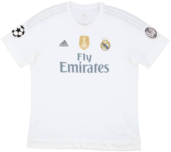 2015-16 Real Madrid Home Shirt Benzema #9 - 4/10 - (XL)