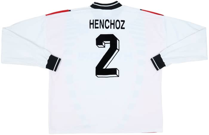 1996-97 Hamburg Home L/S Shirt Henchoz #2 - 8/10 - (XL/XXL)