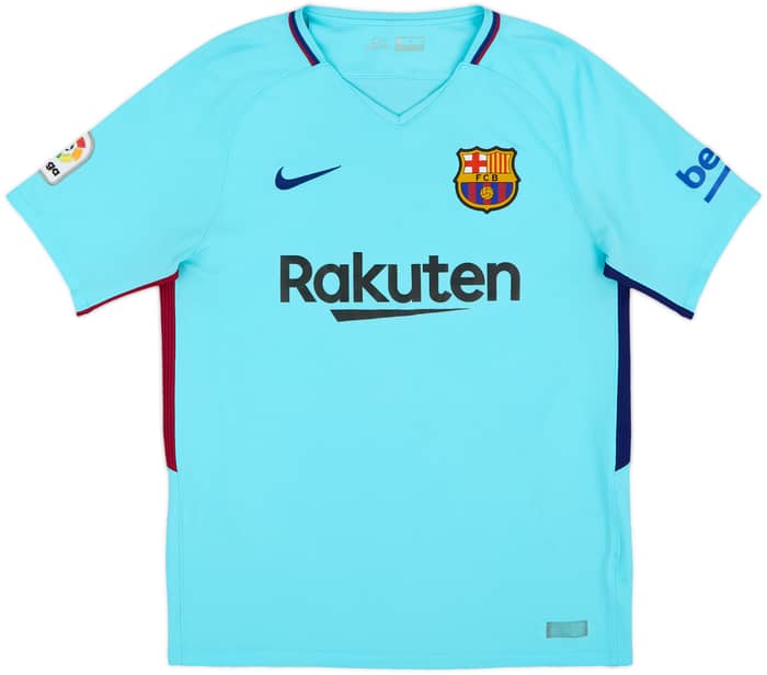 2017-18 Barcelona Away Shirt Suarez #9 - 6/10 - (M)