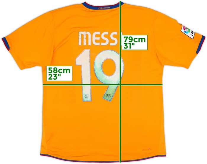 2006-08 Barcelona Away Shirt Messi #19 - 4/10 - (L)