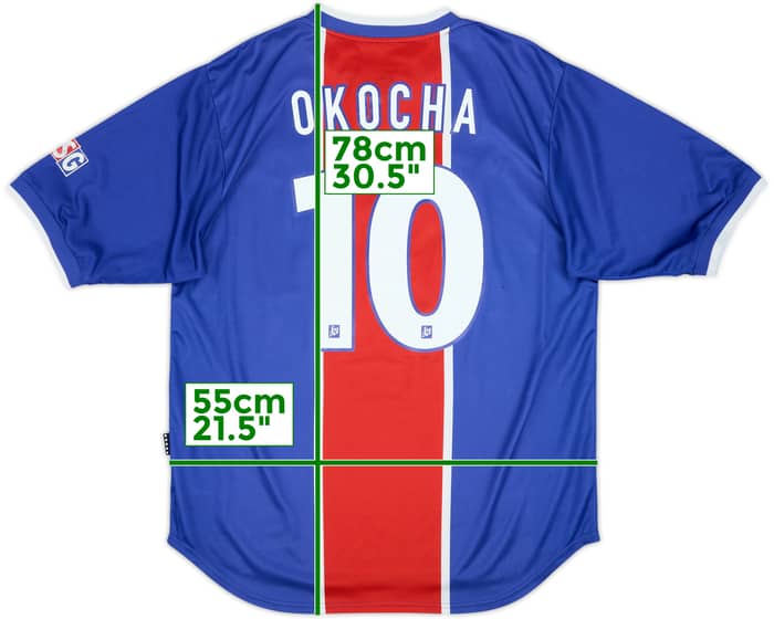 1999-00 Paris Saint-Germain Home Shirt Okocha #10 - 5/10 - (L)