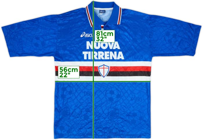 1995-96 Sampdoria Home Shirt - 8/10 - (L)