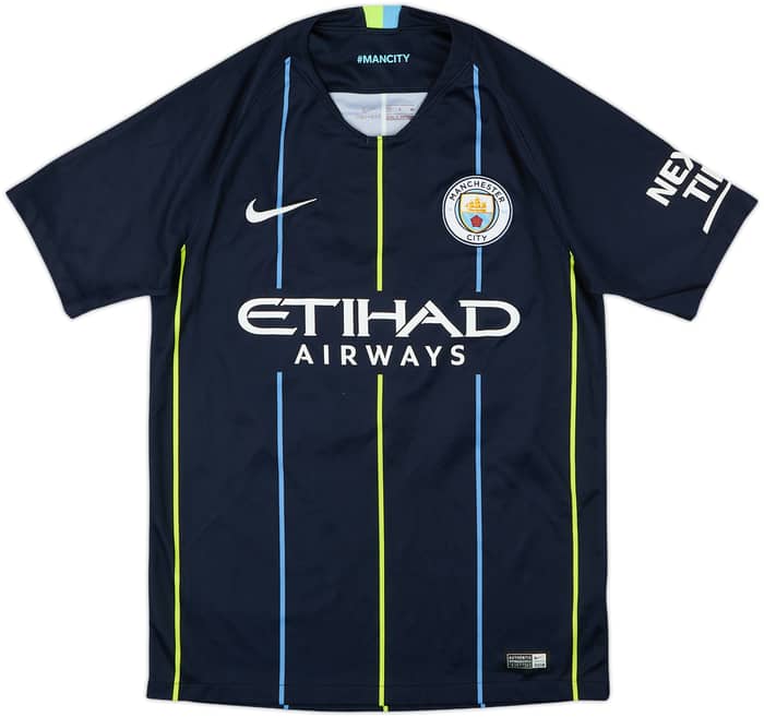2018-19 Manchester City Away Shirt Mahrez #26 - 7/10 - (S)