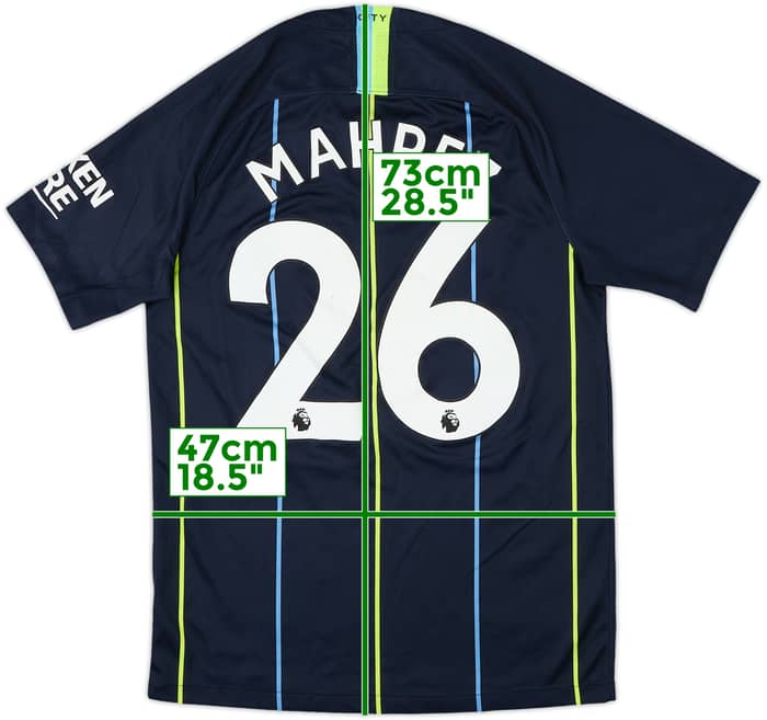 2018-19 Manchester City Away Shirt Mahrez #26 - 7/10 - (S)