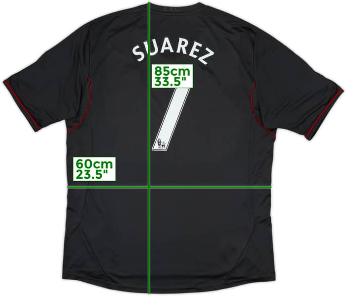 2011-12 Liverpool Camiseta de Visitante Suarez #7 - 6/10 - (XXL)