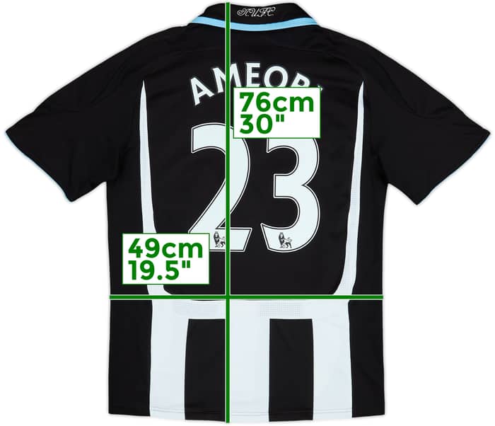 2007-09 Newcastle Home Shirt Ameobi #23 - 8/10 - (S)