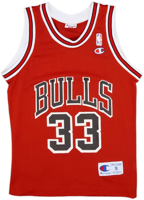 1990-91 Chicago Bulls Pippen #33 Champion Away Jersey - 8/10 - (S)