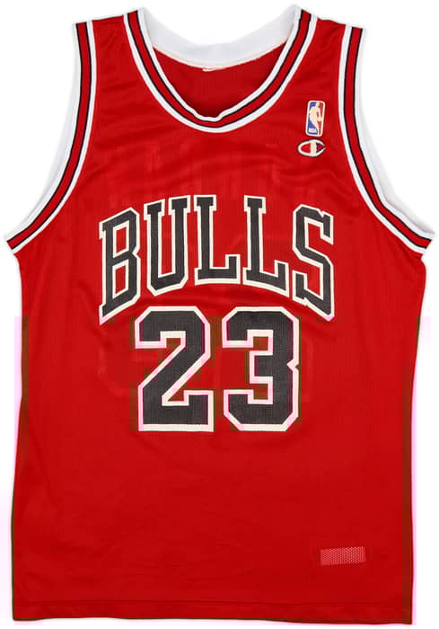 1990-91 Chicago Bulls Jordan #23 Champion Away Jersey - 8/10 - (M)