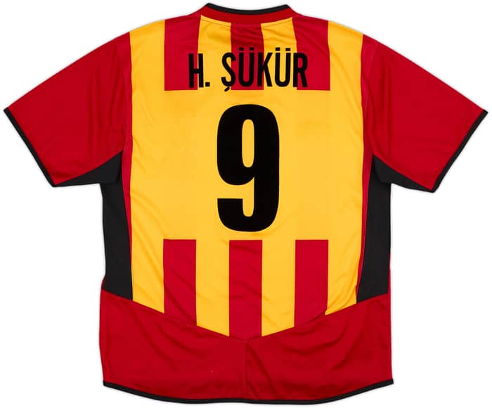 2004-05 Galatasaray Home Shirt H. Sukur #9 - 7/10 - (S)