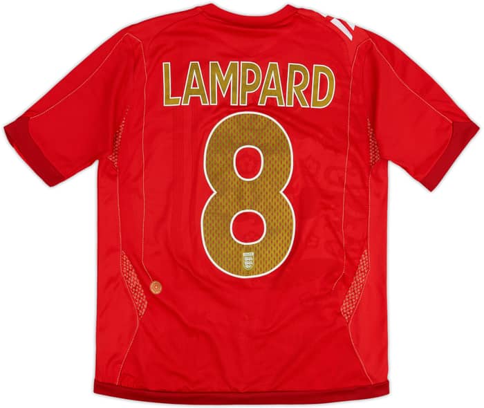 2006-08 England Away Shirt Lampard #8 - 8/10 - (L.Boys)