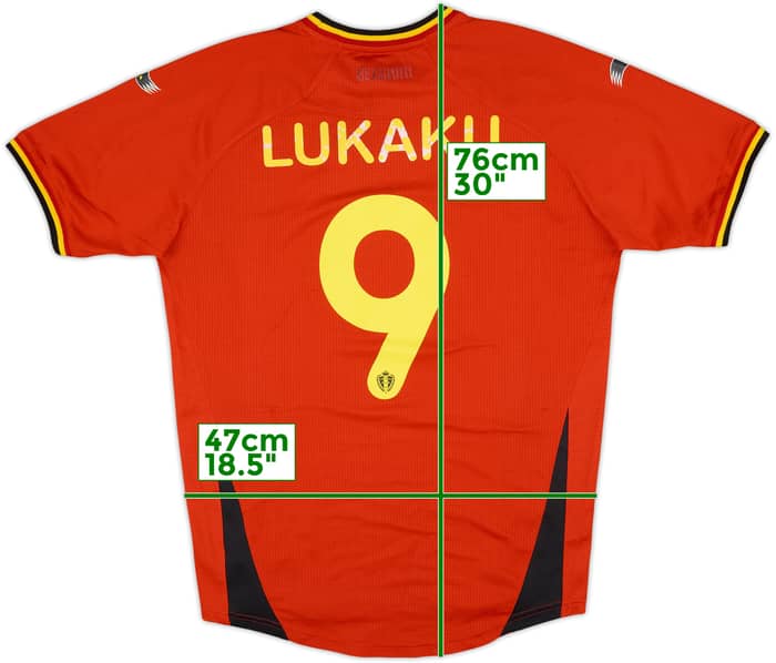 2014-15 Belgium Home Shirt Lukaku #9 - 4/10 - (L)