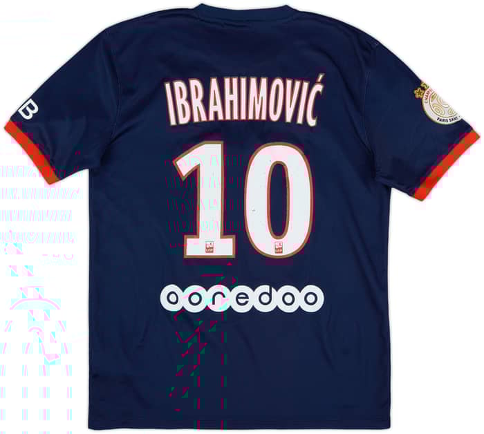 2013-14 Paris Saint-Germain Home Shirt Ibrahimovic #10 - 6/10 - (M)
