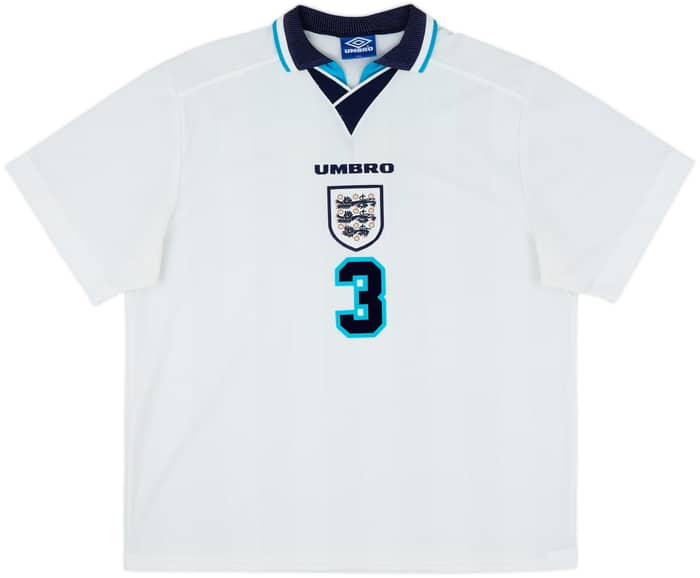 1995-97 England Home Shirt Pearce #3 - 8/10 - (XXL)