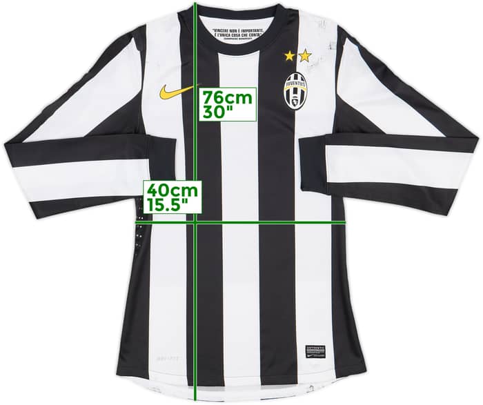 2012-13 Juventus Player Issue Home L/S Shirt - 5/10 - (S)