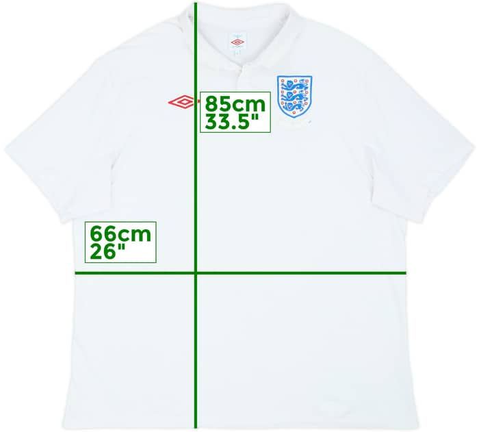 2009-10 England 'South Africa' Home Shirt - 5/10 - (3XL)