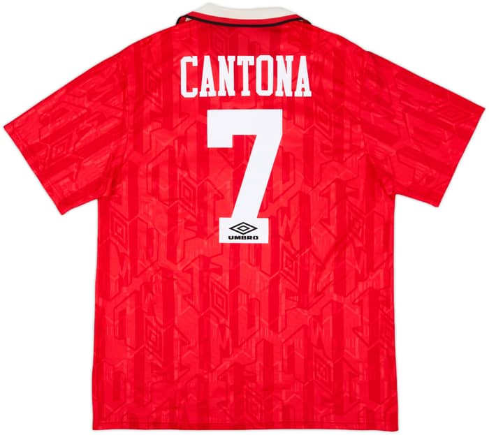 1992-94 Manchester United Home Shirt Cantona #7 - 6/10 - (XL)