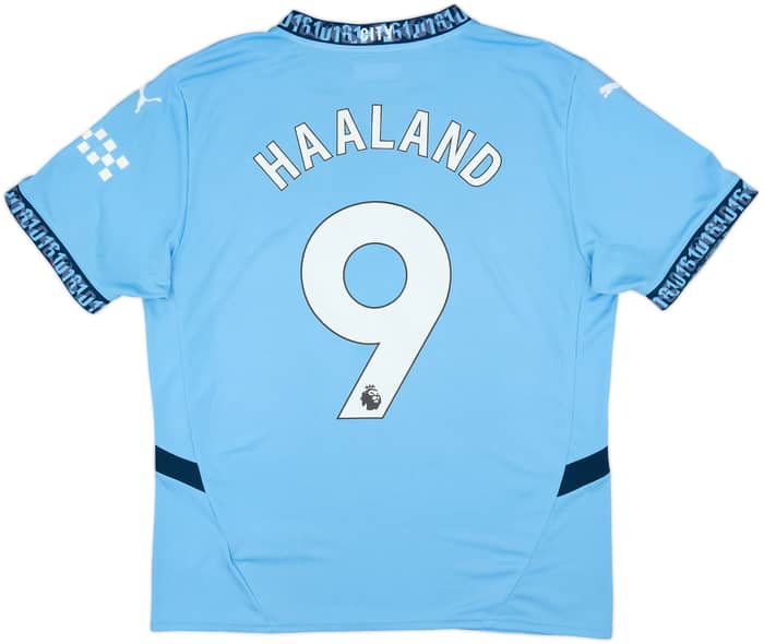 2024-25 Manchester City Home Shirt Haaland #9 - 7/10 - (L)