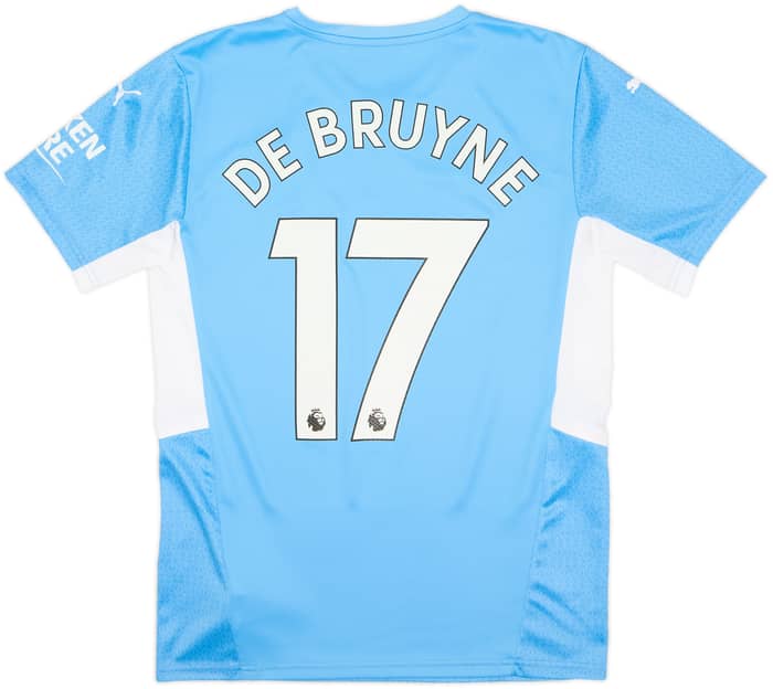 2021-22 Manchester City Home Shirt De Bruyne #17 - 10/10 - (S)
