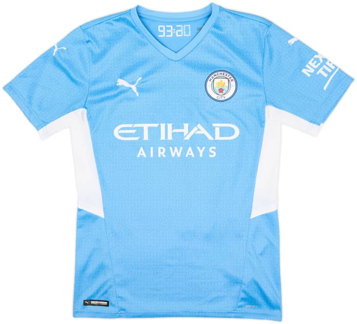 2021-22 Manchester City Home Shirt De Bruyne #17 - 10/10 - (S)