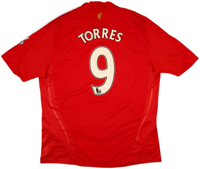 2008-10 Liverpool Home Shirt Torres #9 - 8/10 - (XXL)