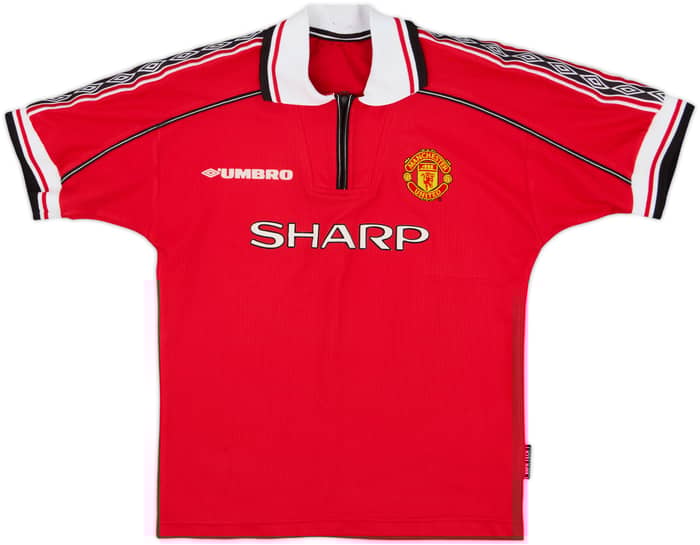 1998-00 Manchester United Home Shirt - 6/10 - (M.Boys)