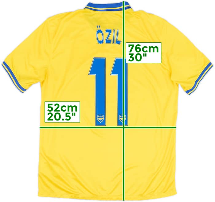 2013-14 Arsenal Away Shirt Ozil #11 - 7/10 - (L)