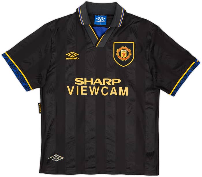 1993-95 Manchester United Away Shirt Cantona #7 - 7/10 - (M)
