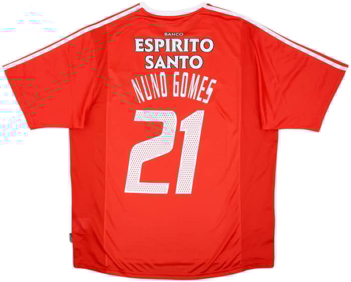 2003-04 Benfica Home Shirt Nuno Gomes #21 - 7/10 - (XL)