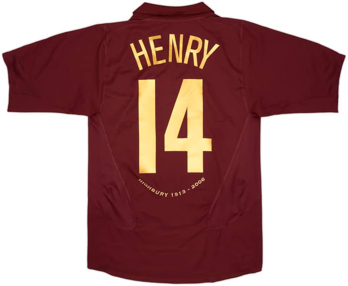 2005-06 Arsenal Home Shirt Henry #14 - 8/10 - (S)