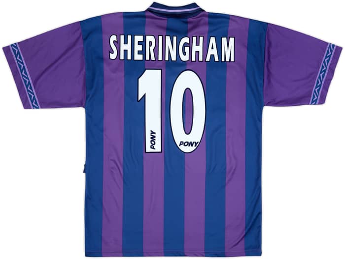 1995-97 Tottenham Away Shirt Sheringham #10 - 9/10 - (M)